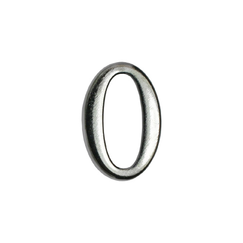 Цифра дверная АЛЛЮР "0" на клеевой основе  хром (600,20)
